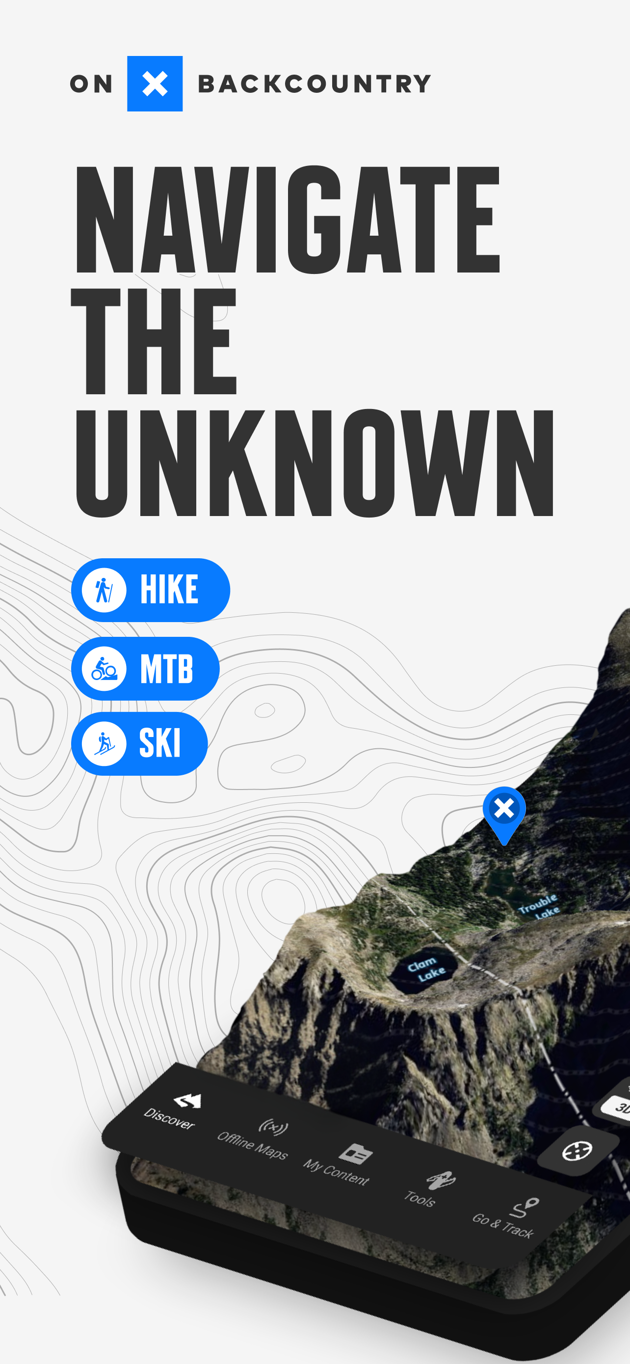 onX Backcountry: Trail GPS App