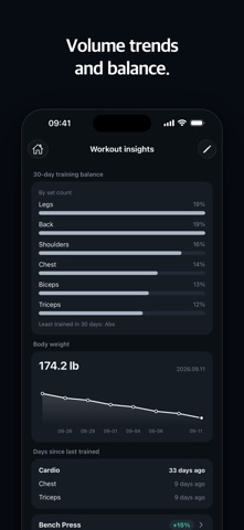 LOG: Gym Workout Tracker & 1RM Screenshot 6 of 8