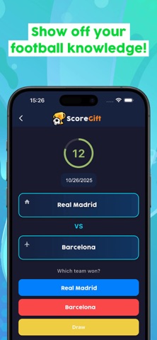 ScoreGift - Guess&Win Football screenshot