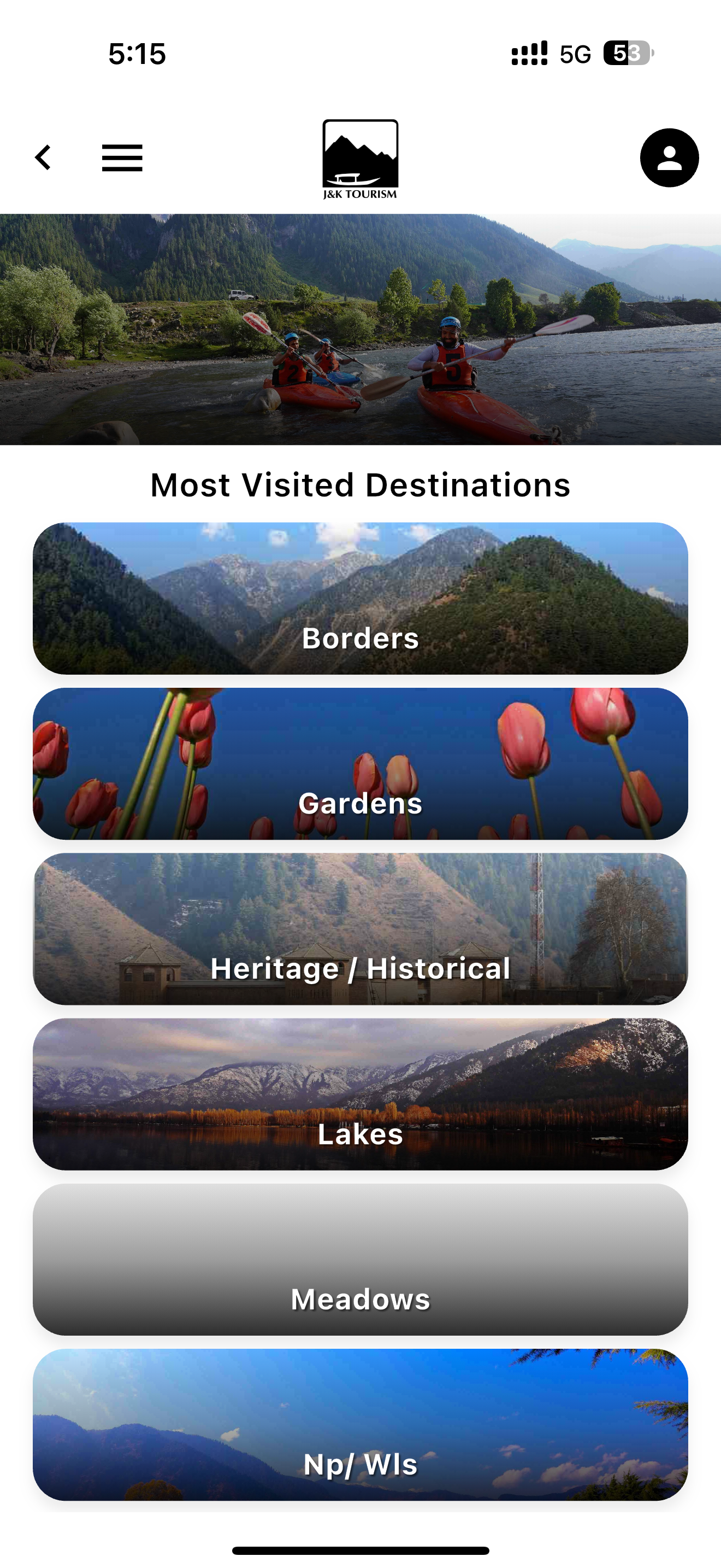JK Tourism screenshot 2