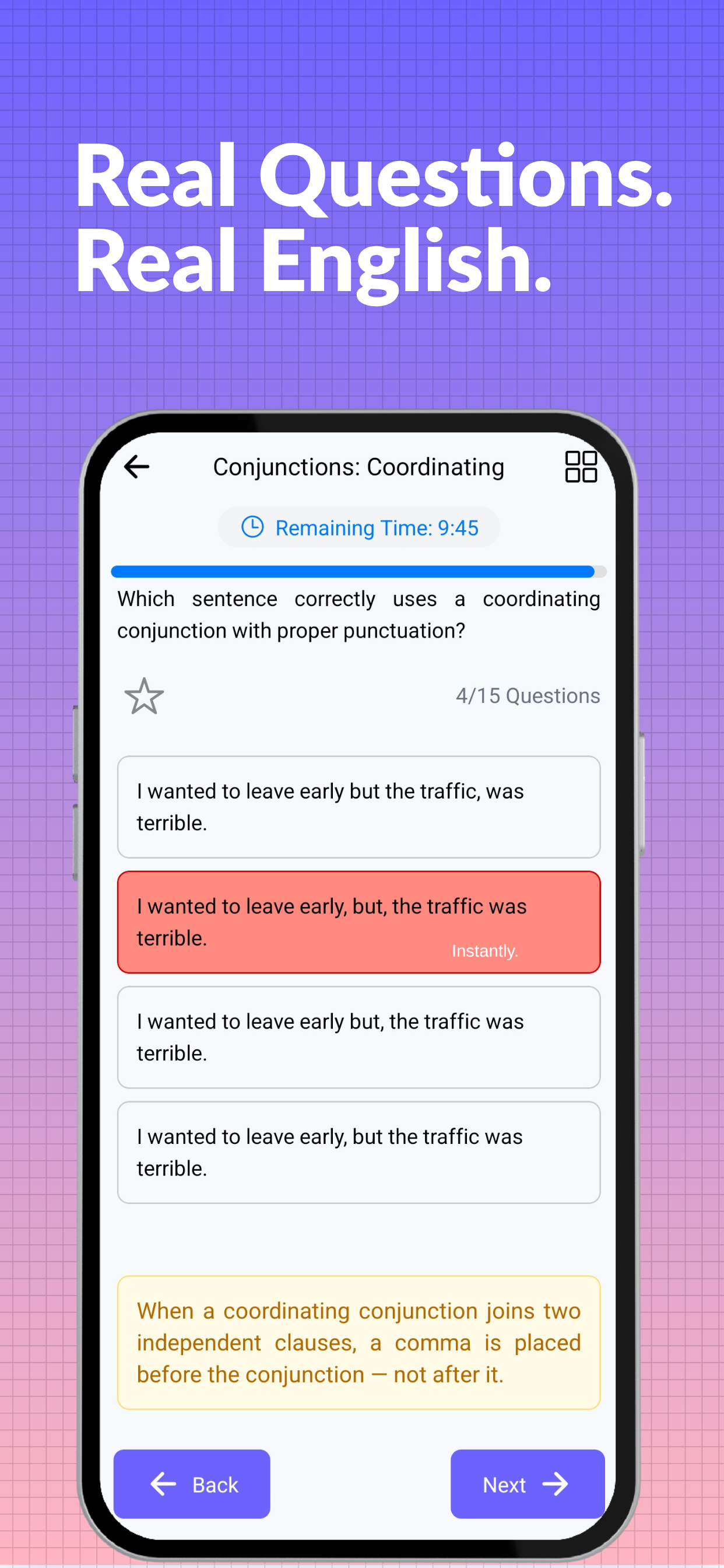 English Grammar Pro Quiz screenshot 3