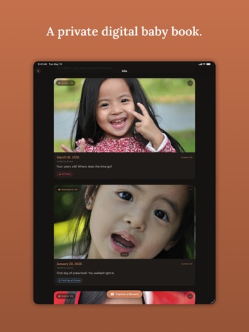 Moments: A Digital Baby Book iPad screenshot