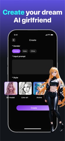 Eva:chat AI girlfriend iPhone screenshot