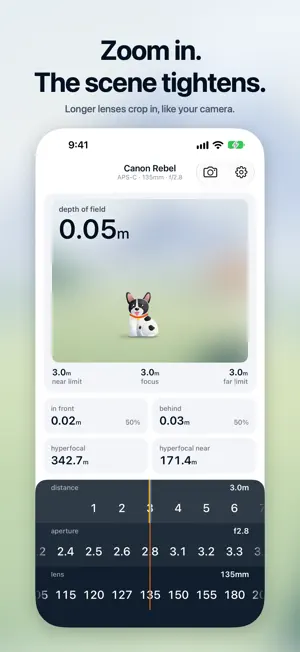 DOF Slider: Focus Calculator screenshot 3