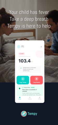 Tempy: Calm Fever Tracker Screenshot 1 of 8