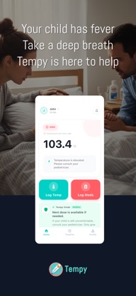 Tempy: Calm Fever Tracker screenshot 1