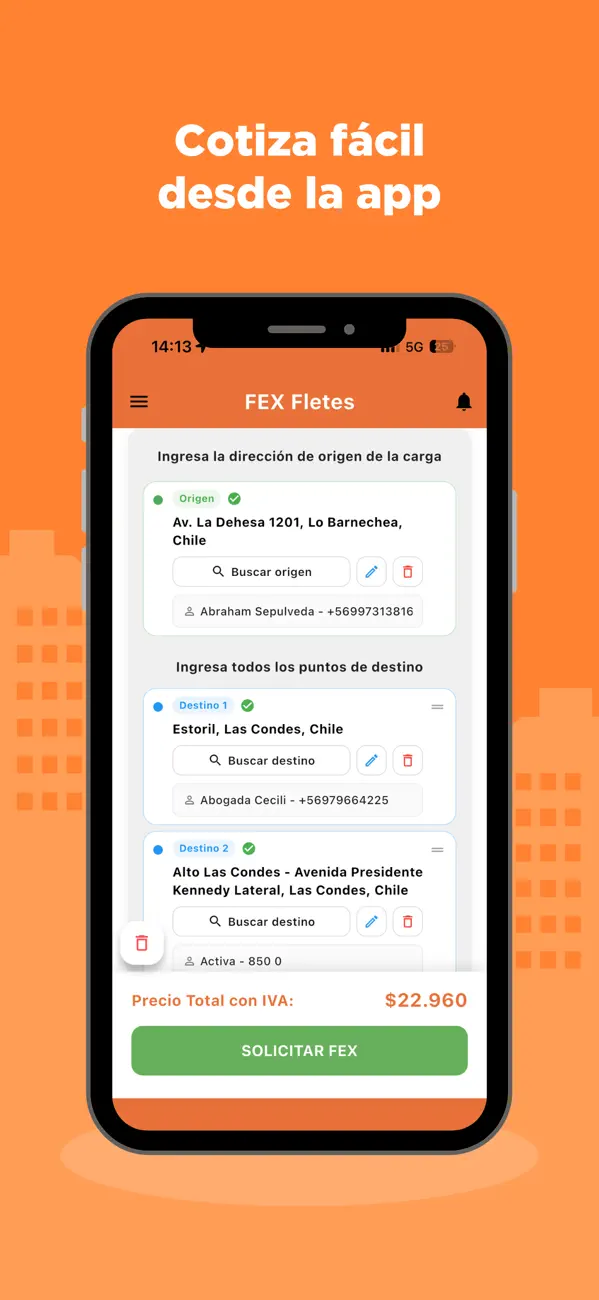 Screenshot #2 pour FEX Fletes y envíos