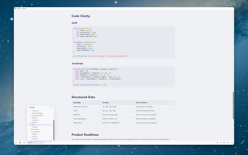 Telescopo Markdown Studio — screenshot 3