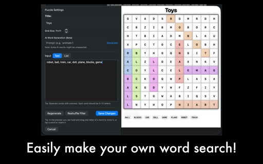 Word Search Builder screenshot 7