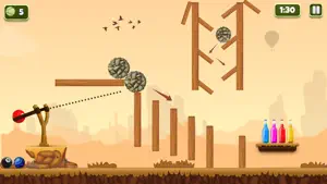 Slingshot Bottle Shooting Game screenshot 2