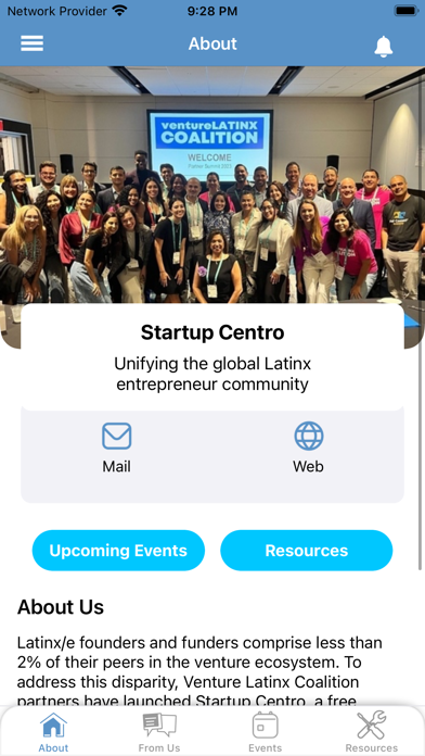 Startup Centro Screenshot