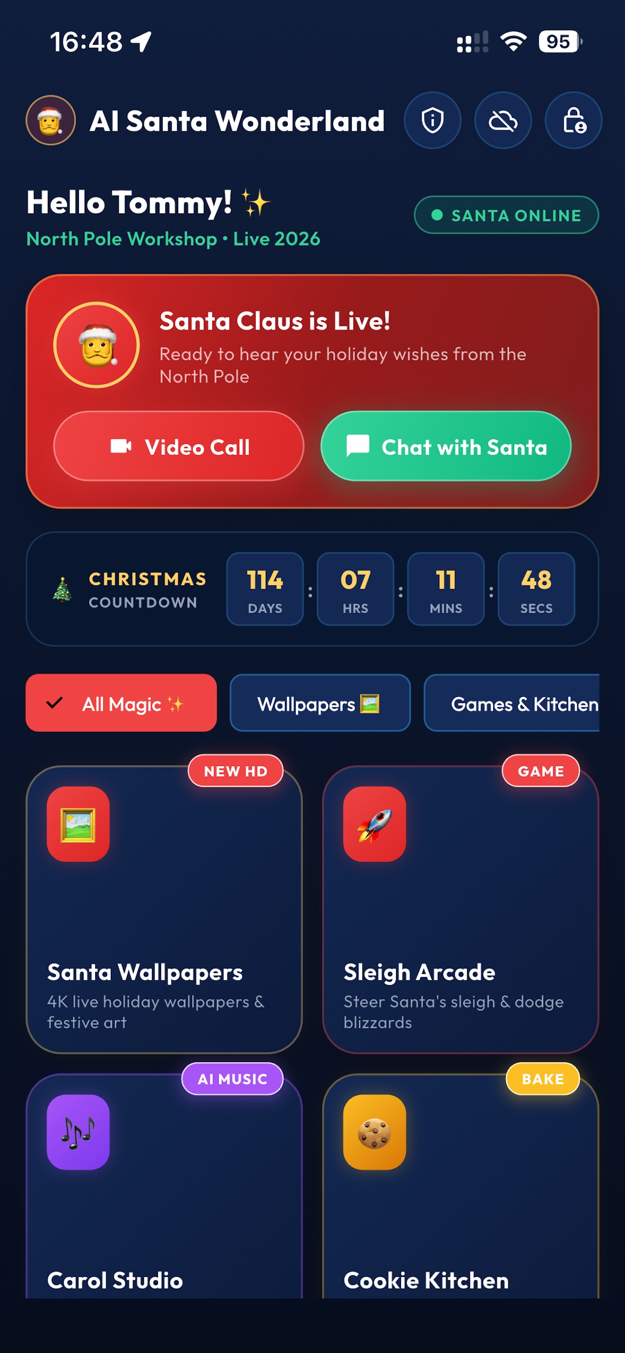 Screenshot 1 of AI Santa.