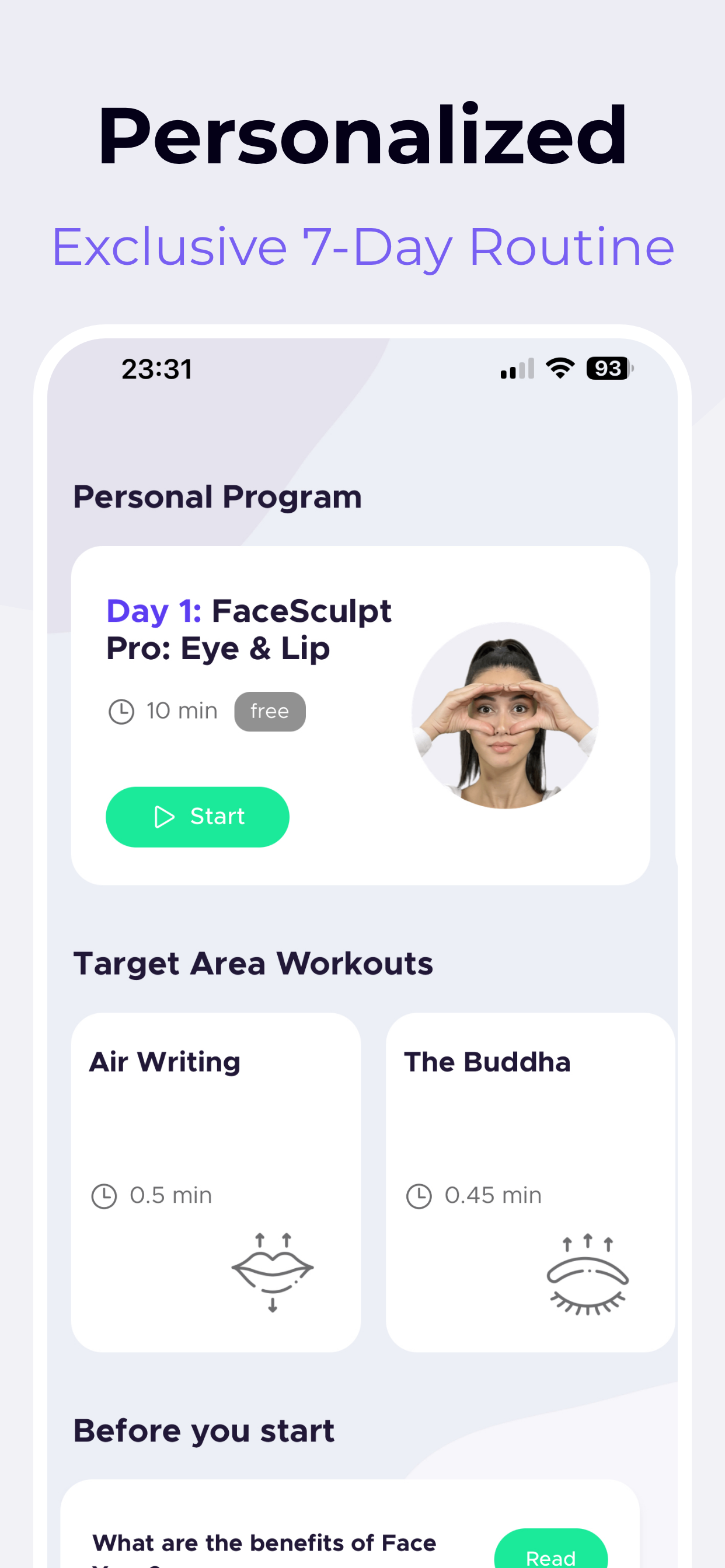 PureFace - Try Face Yoga