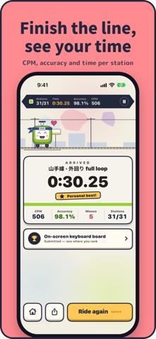 Rail Typing: Learn Languages screenshot 4
