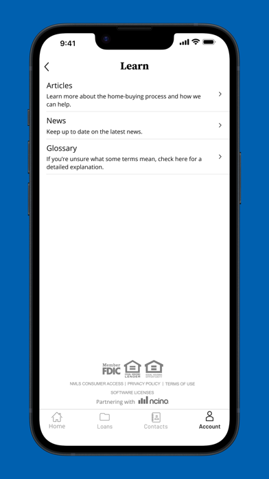 Cornerstone Mortgage App Screenshot