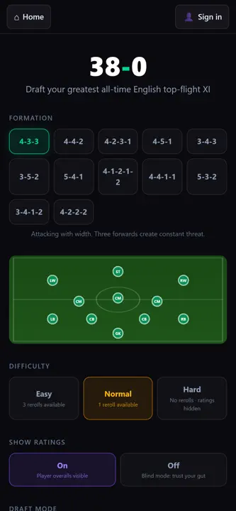 38-0: Football Draft screenshot 3