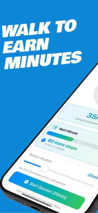 WalkUnlock: Reduce Screen Time Screenshot 1 of 5