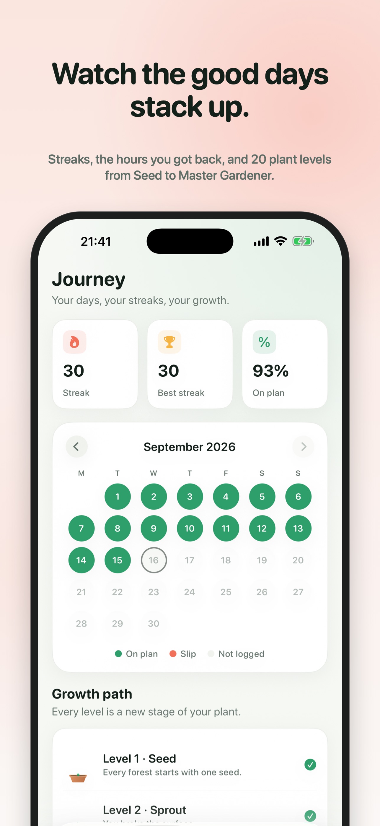 Screenshot 3 of Regrow: Quit Habit