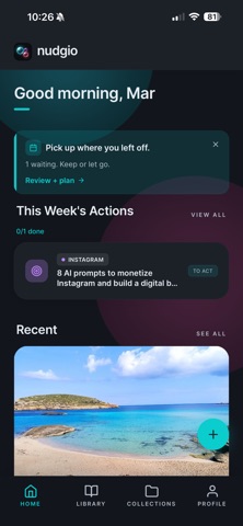 nudgio: Save, Organize, Do It Screenshot 1 of 10
