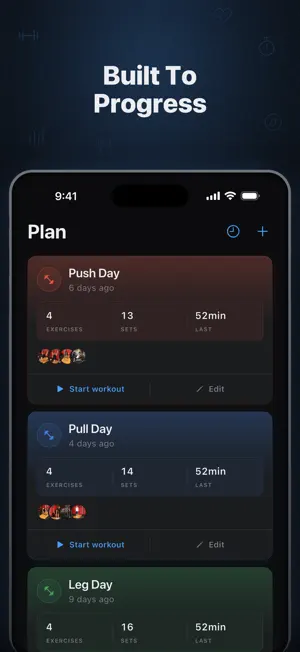 WorkIt - Workout Planner screenshot 2