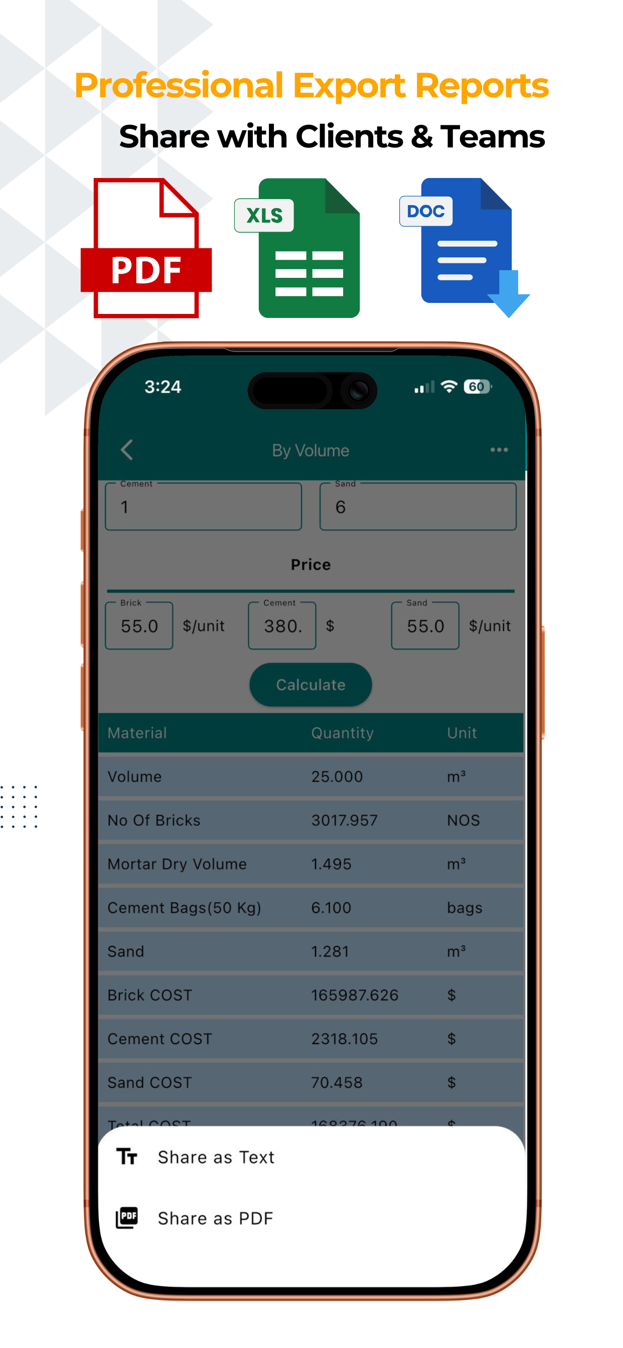 Construction Calculator A1 Pro