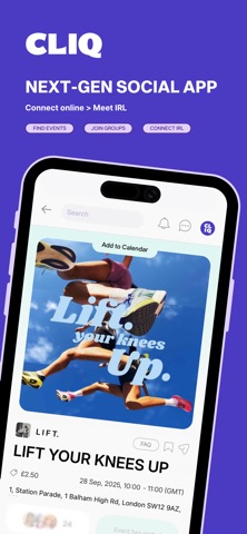 CLIQ - Meet People IRL iPhone screenshot 1