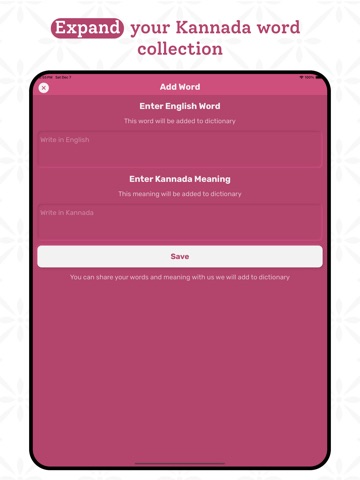 Kannada | Kannada Dictionary iPad screenshot