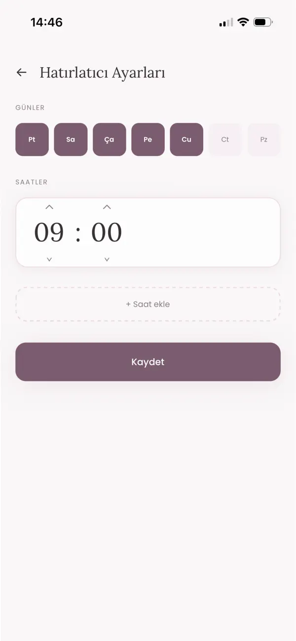 Screenshot #3 pour BB Pilates Postür Hatırlatıcı
