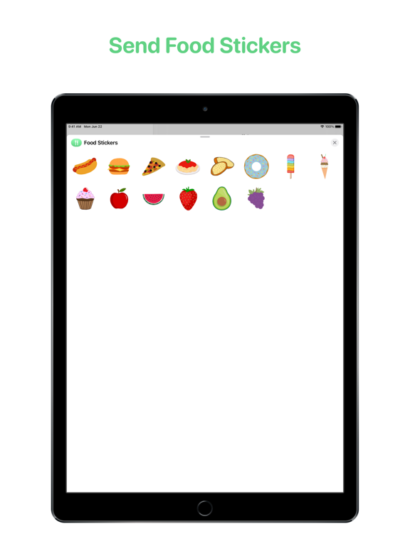 Screenshot #4 pour Food Stickers for iMessage