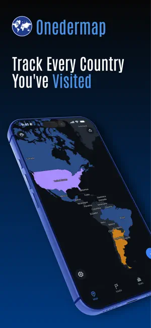 Onedermap: Countries Visited screenshot 1