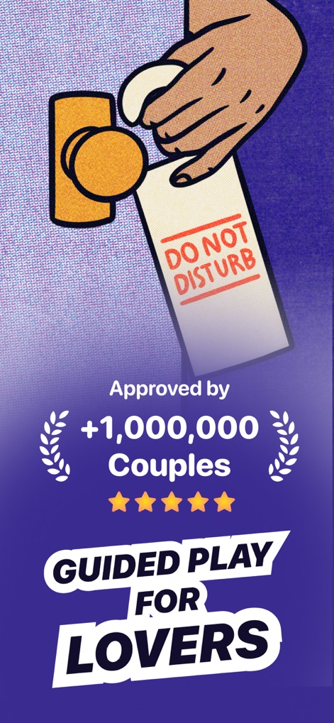 Melba: Couples & Intimacy - This app emphasizes trusted guidance, showcasing approval from over one million couples and highlighting its focus on "guided play for lovers."