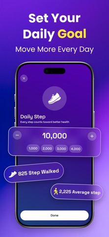 Step Counter & Tracker App iPhone screenshot