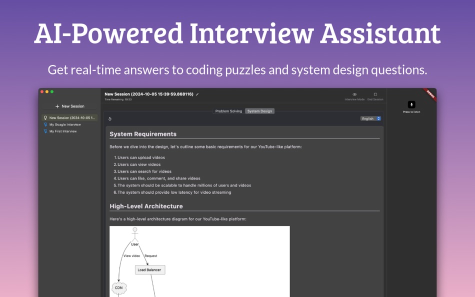 #2. Interviews Hero (macOS) Podle: YOMOO LLC