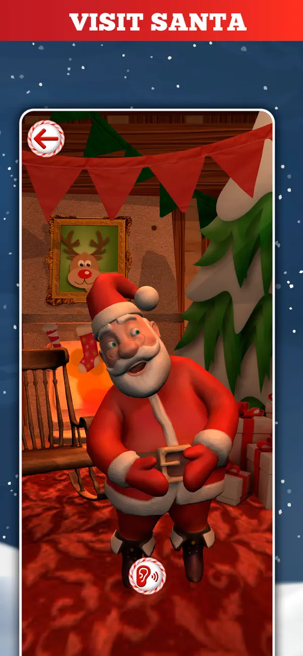 Screenshot #2 pour Parler avec le Père Noël 3D