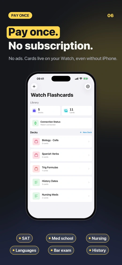 QuickNotes: Watch Flashcards screenshot 6