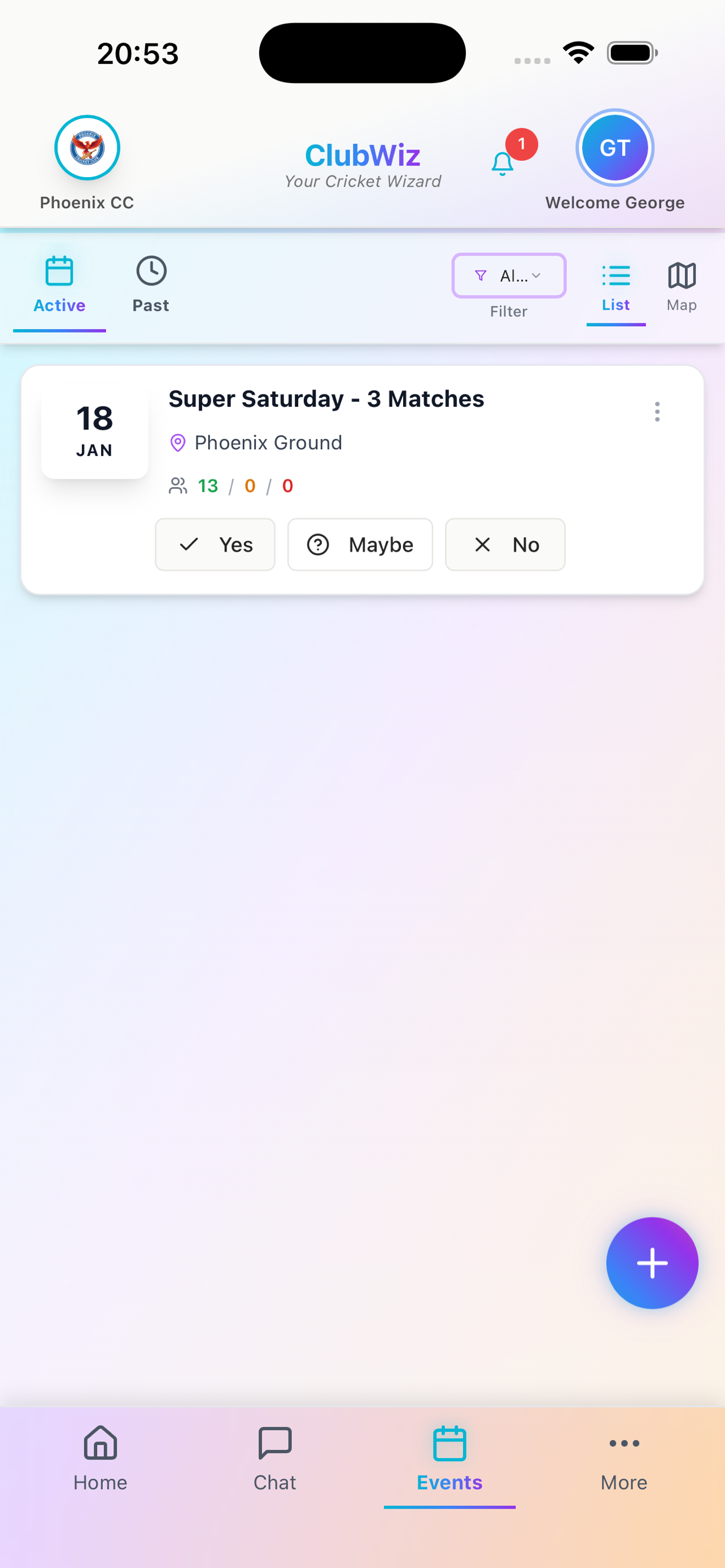 ClubWiz screenshot 3