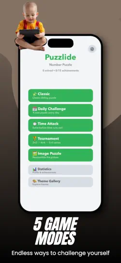 Puzzlide: Number Slide Puzzle iPhone Ekran Görüntüsü 3