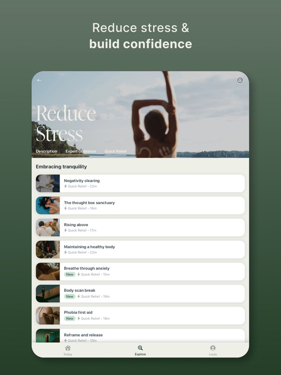 Oneleaf: Health & Relaxation iPad screenshot 6 - Health & Fitness app