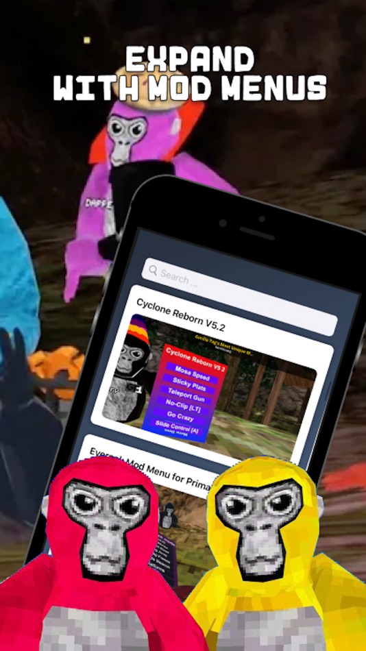 #2. Mods & Skins for Gorilla Tag (iOS) Av: Phung Huynh