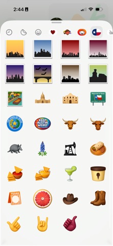Texas Emojis app screenshot 2