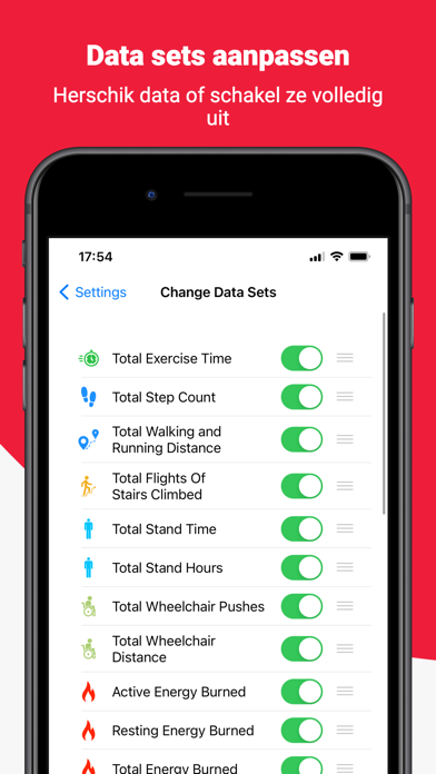 Health Stats iPhone app afbeelding 5