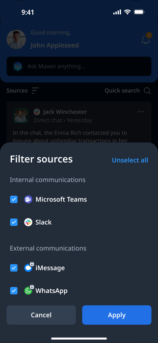Maxen™ - Comms Intelligence Screenshot 3 of 10