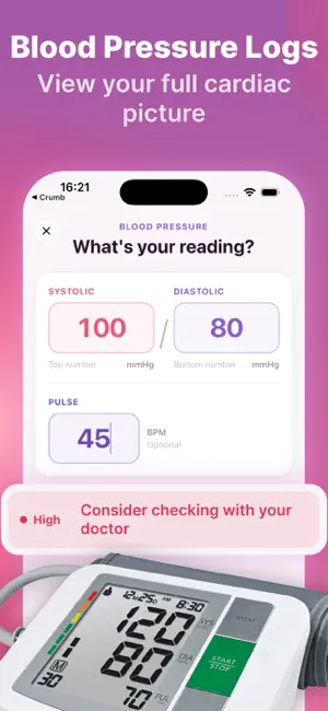 Pulsy - Heart Rate & BP Log screenshot 3