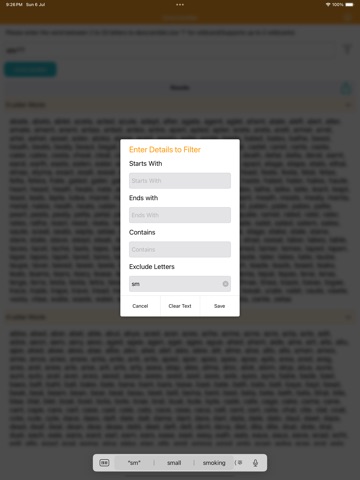 Unscrambler-Word iPad screenshot