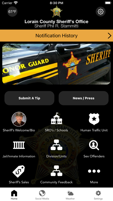 Lorain County Sheriff’s Office Screenshot