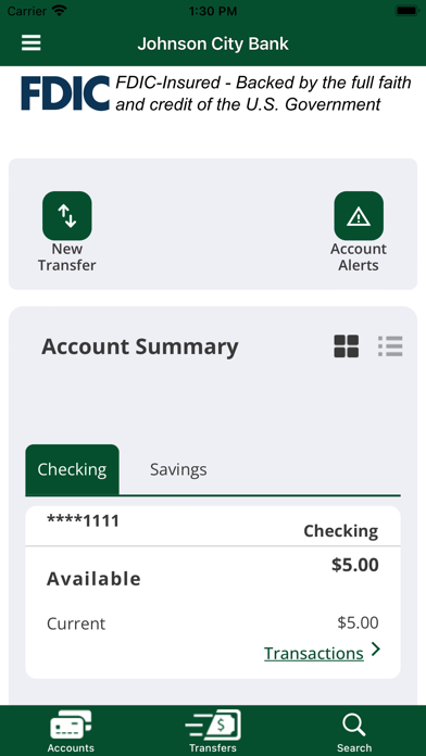 Johnson City Bank Mobile Screenshot