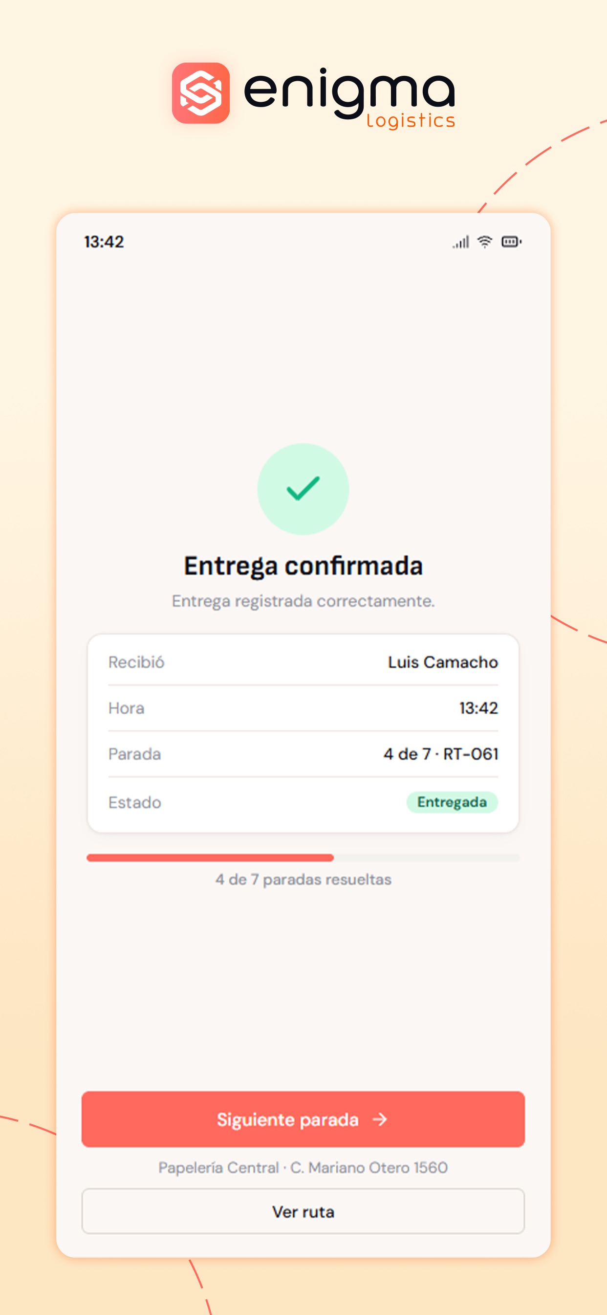 Screenshot 4 of Enigma logistics