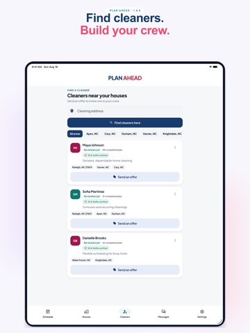PlanAhead Cleaners Marketplace iPad screenshot