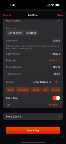 Fuel Warrior iPhone screenshot