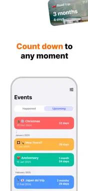 Countdown Widget - Track days screenshot 1
